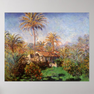 Poster Petite ferme rurale à Bordighera par Claude Monet