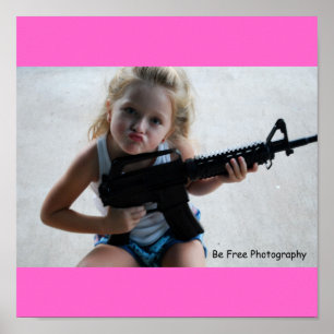 Poster Petite fille Badass