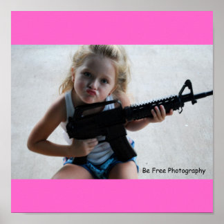 Poster Petite fille Badass