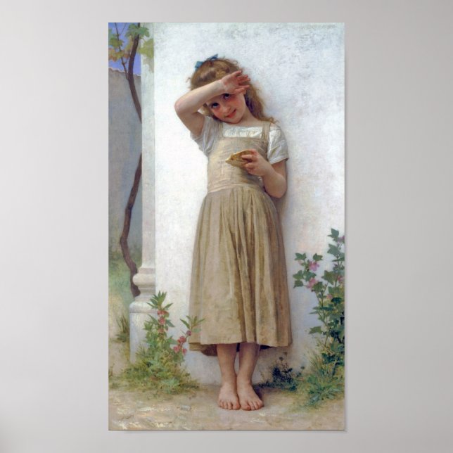 Poster Petite fille, Bouguereau (Devant)