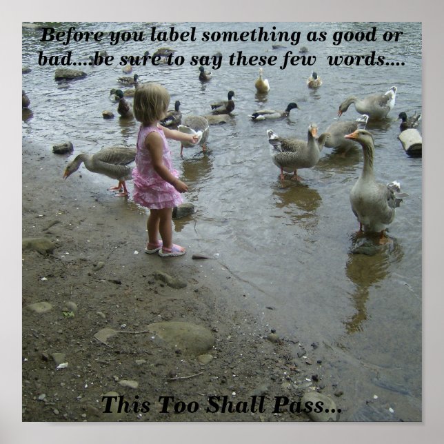 Poster Petite fille inspirante (Devant)