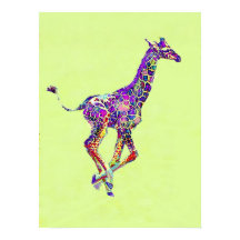 petite girafe colorée