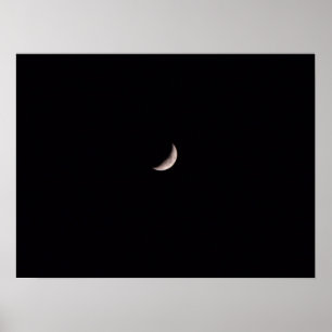Poster Petite lune de croissant