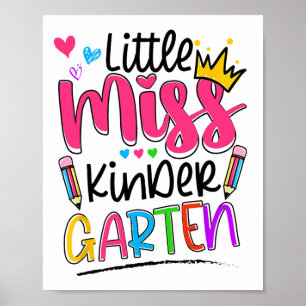 Poster Petite Miss Chemise de maternelle Ck à l'école Kin