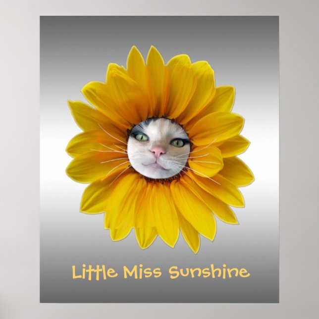 Poster Petite Miss Sunshine Chat souriant (Devant)