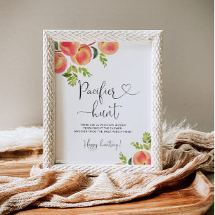 Poster Petite pêche Pacifique chasse baby shower jeu Post