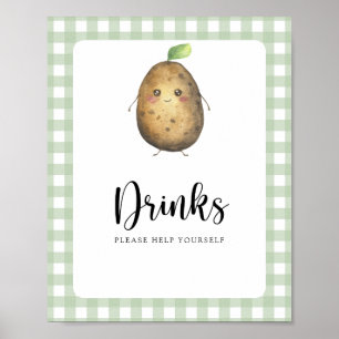 Poster Petite pomme de terre - Boissons vous aider