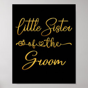 Poster Petite Soeur De La Groom Mariage Idée Pour