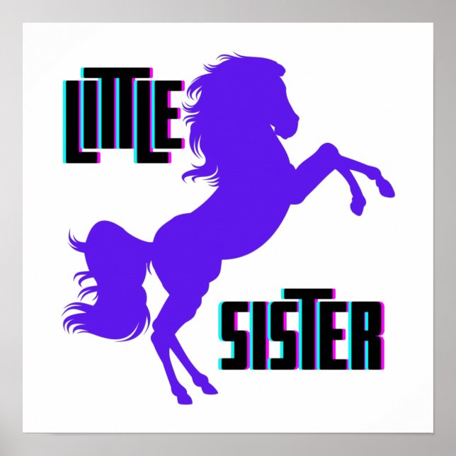 Poster Petite soeur Pony pourpre (Devant)