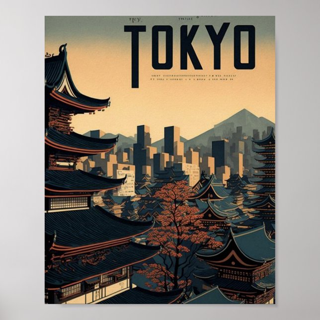 Poster Petite Ville De Tokyo (Devant)