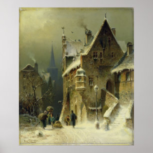 Poster Petite ville du Rhin