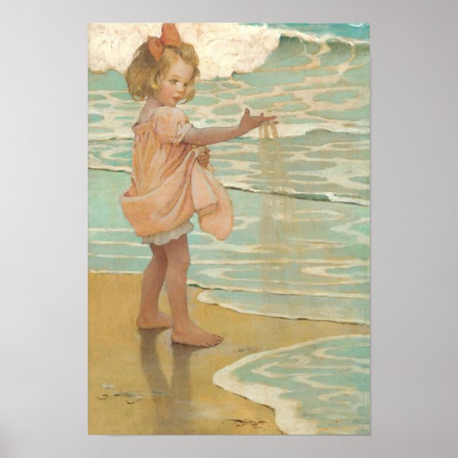 Poster Petites gouttes d'eau par Jessie Wilcox-Smith (Devant)
