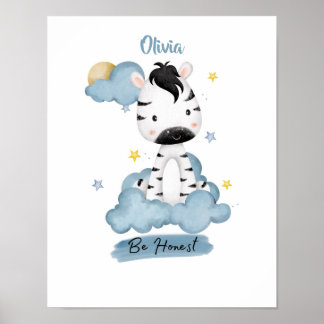 Poster Petites Leçons Zèbre des Nuages