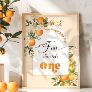 Poster Petites oranges cuites Nous espérons que vous vous