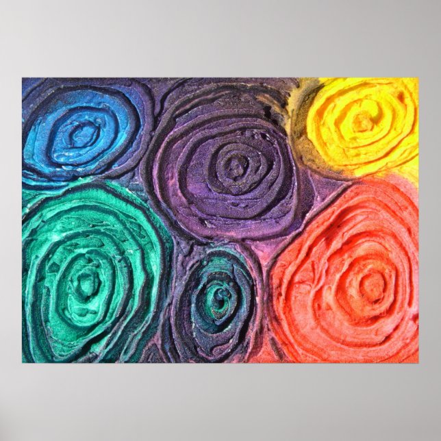 Poster Petites sphères de couleur (Devant)