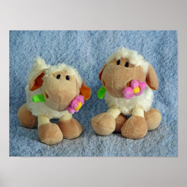 Poster Petits agneaux (Devant)