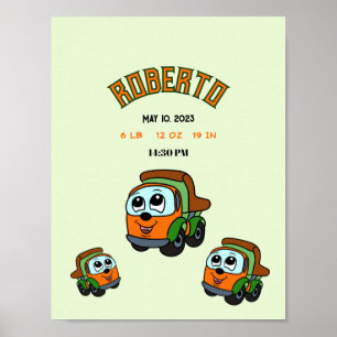 Poster Petits camions