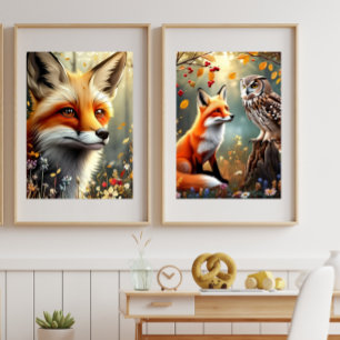 Poster Petits Contes de la Lumière de l'Érable 🦊 Renard