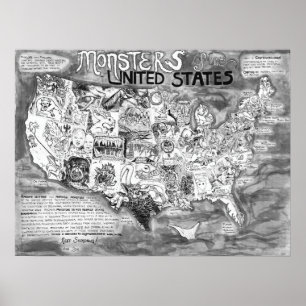Poster Petits monstres de 24 x 18 pouces des États-Unis