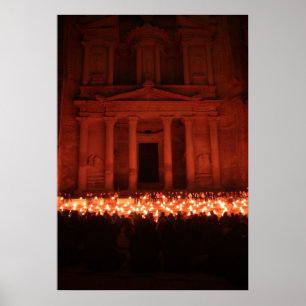 Poster Petra by Night