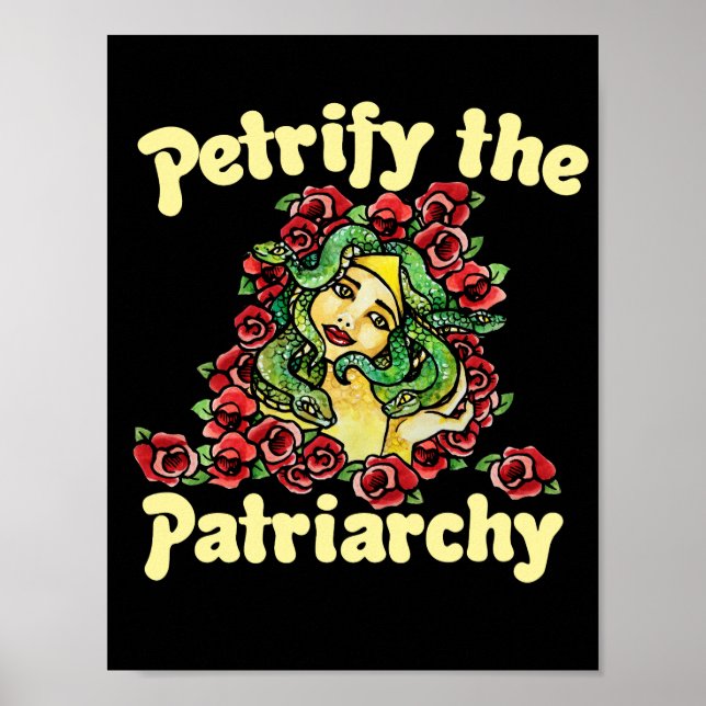 Poster Petrify patriarcat à manches longues T-Shirt (Devant)