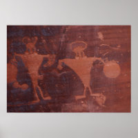 Petroglyph en Moab, Utah