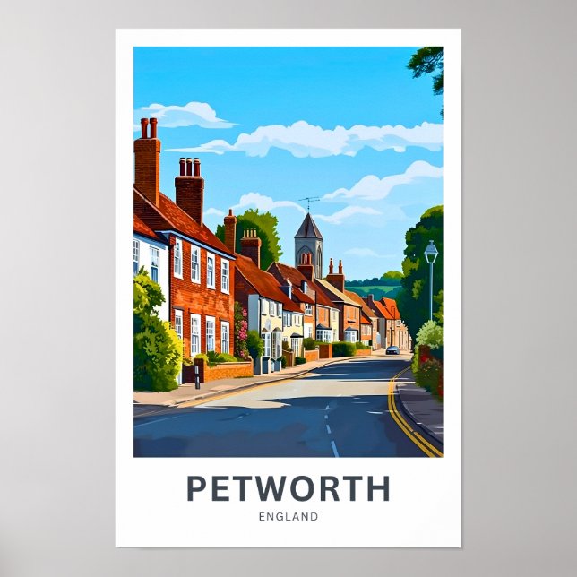 Poster Petworth England Travel Print (Devant)