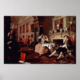 Poster Peu Après Le Mariage " Par Hogarth William