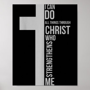 Poster Peut faire des choses par le christ qui fortifie l