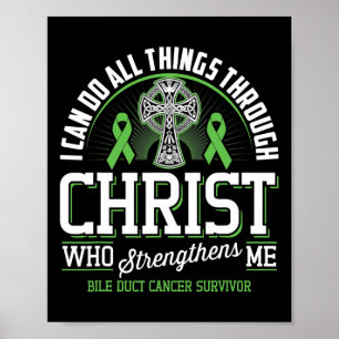 Poster Peut faire toutes choses par le Christ Cancer des
