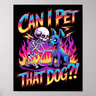 Poster Peut-on caresser ce chien_ Drôle de squelette Hall