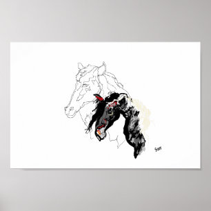 Poster : Pferd im Inneren