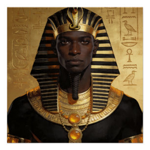 Poster Pharaoh Energy — Roi Africain Ancien Art Moderne
