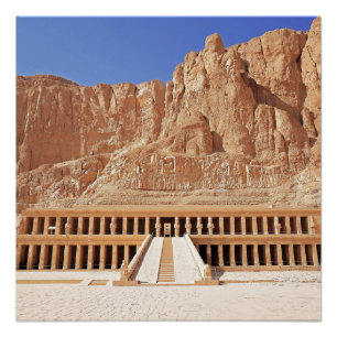 Poster Pharaon de l'Égypte ancienne Temple de Deir el-Bah