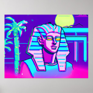 Poster Pharaon Synthwave