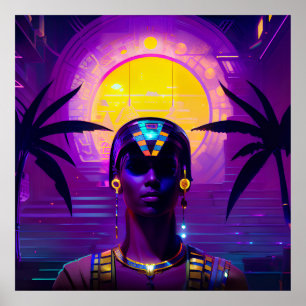 Poster Pharaon Synthwave