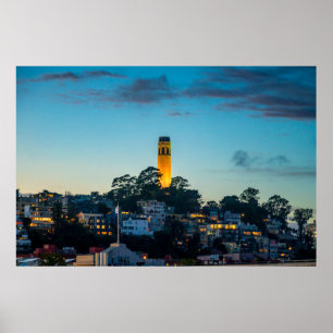 Poster Phare au-dessus de la baie