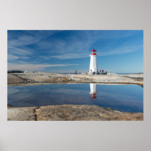 Poster Phare   Canada de la crique de Peggy