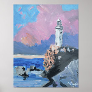 Poster Phare côtier atmosphérique