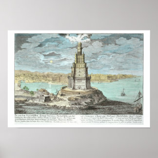 Poster Phare d'Alexandrie, construit par Ptolemy le Gre