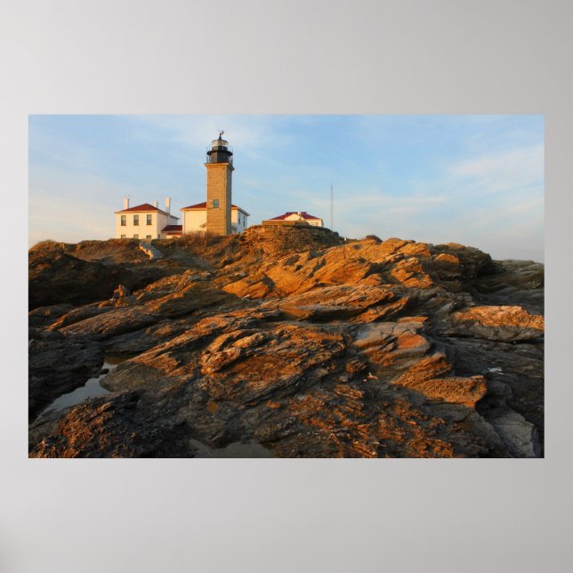 Poster Phare de Beavertail Jamestown Rhode Island (Devant)