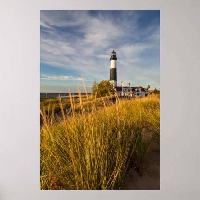 Poster Phare De Big Sable Point Sur Le Lac Michigan (Devant)