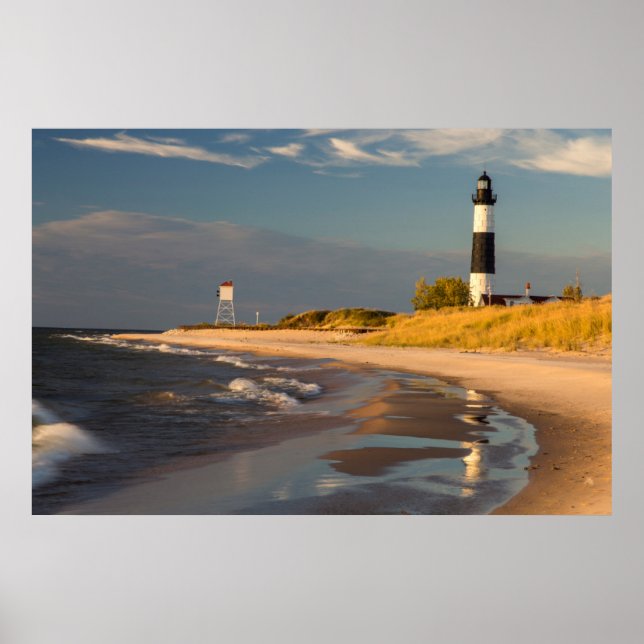 Poster Phare De Big Sable Point Sur Le Lac Michigan 2 (Devant)