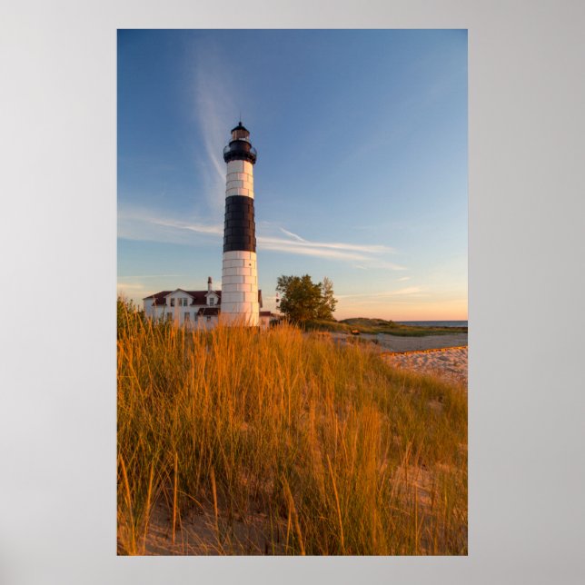 Poster Phare De Big Sable Point Sur Le Lac Michigan 3 (Devant)