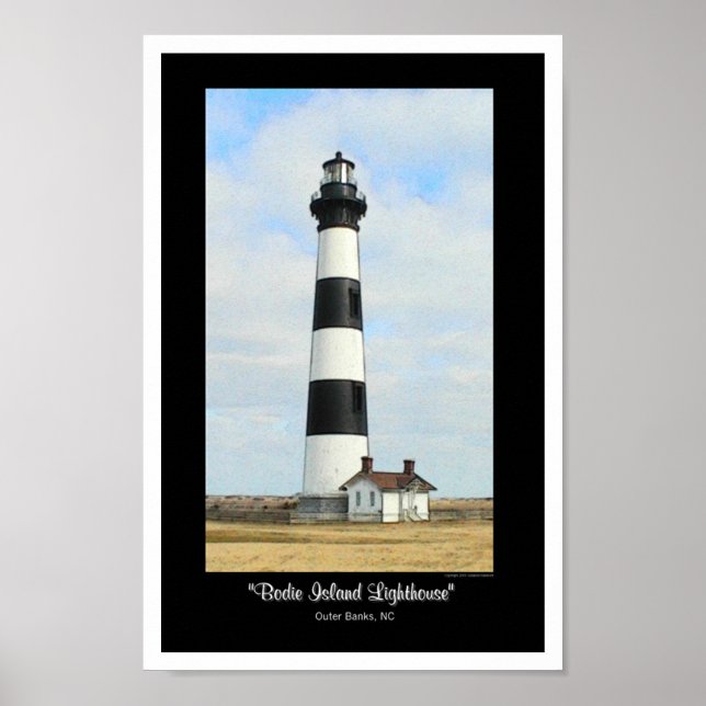 Poster Phare de Bodie Island (Devant)