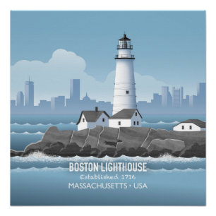 Poster Phare de Boston