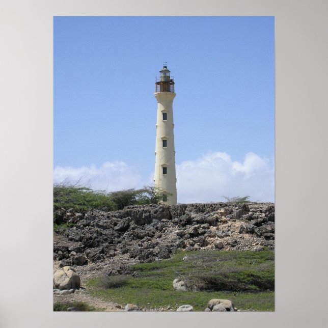Poster Phare de Californie à Aruba (Devant)