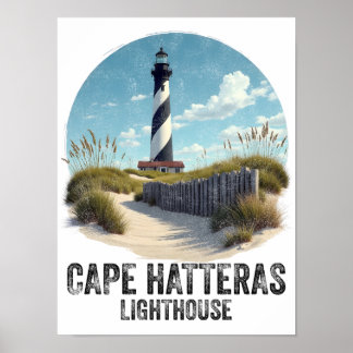 Poster Phare de Cape Hatteras - Caroline du Nord