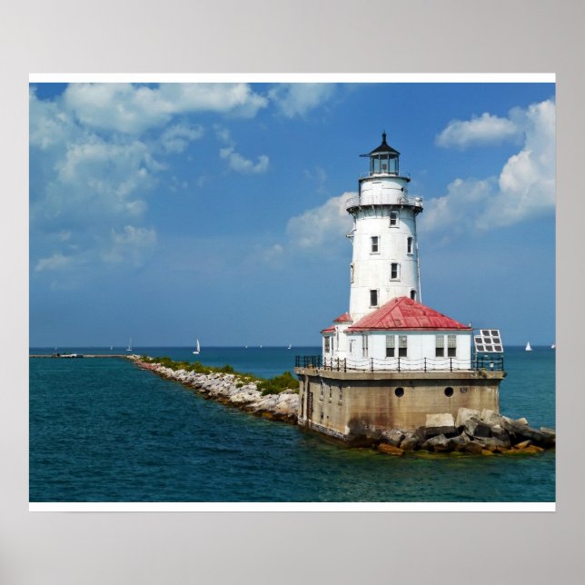 Poster Phare de Chicago (Devant)