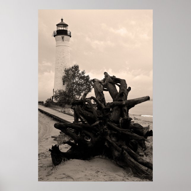 Poster Phare de Crisp Point (Devant)